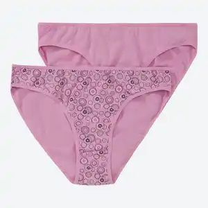 Damen-Minislip mit hohem Baumwollanteil, 2er-Pack