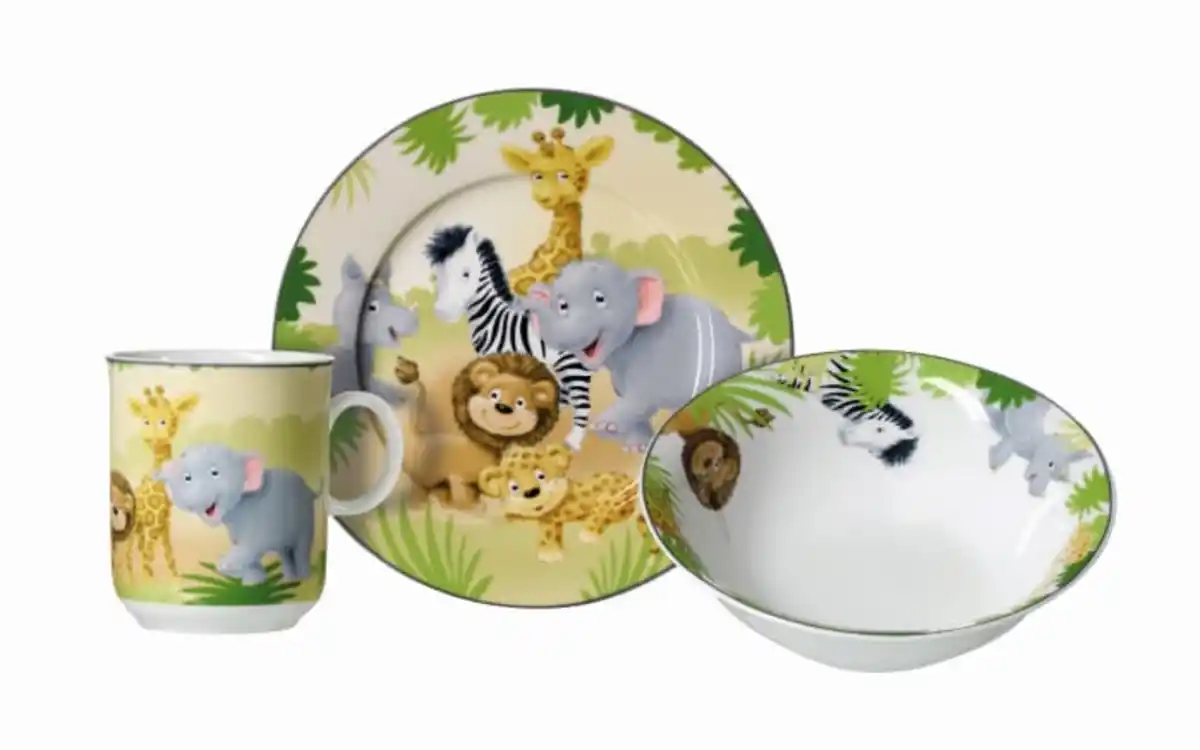 Bild 1 von Kinderset Afrikatiere, bunt, 3-teilig