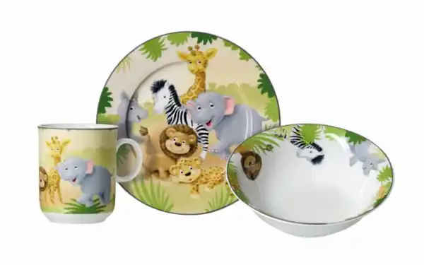 Bild 1 von Kinderset Afrikatiere, bunt, 3-teilig