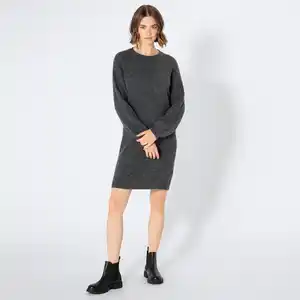 Damen-Strickkleid mit langen Ärmeln