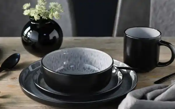 Bild 3 von Kombiservice Nordic Fjord, hellblau/schwarz, 16-teilig