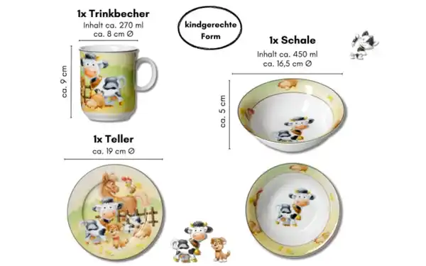 Bild 2 von Kinderset Hoftiere, 3-teilig
