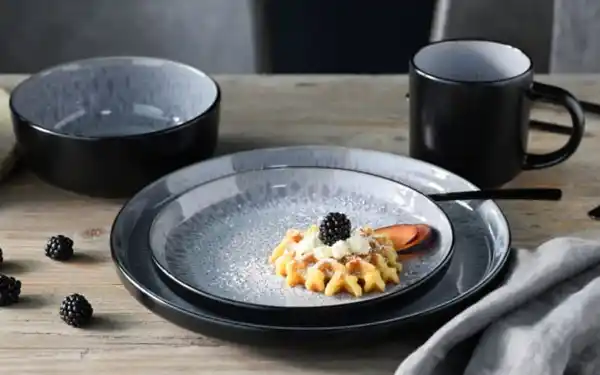 Bild 4 von Kombiservice Nordic Fjord, hellblau/schwarz, 16-teilig