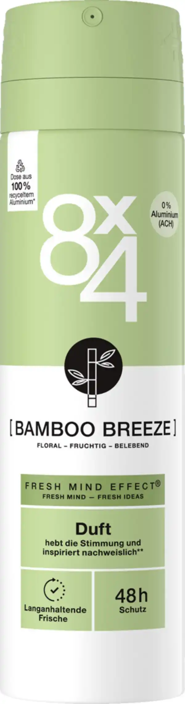 Bild 1 von 8x4 Deospray Bamboo Breeze, 150 ml
