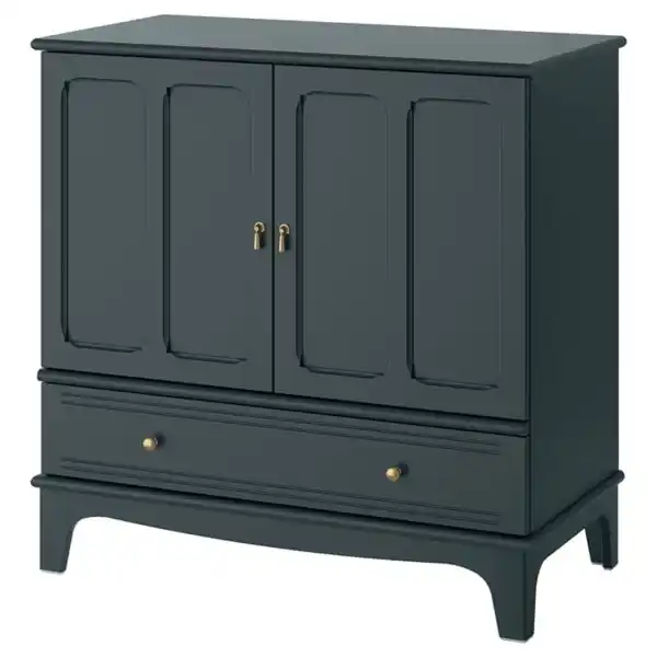 Bild 1 von LOMMARP Schrank, dunkel blaugrün, 102x101 cm
