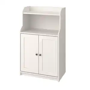 HAUGA Schrank mit 2 Türen, weiß, 70x116 cm
