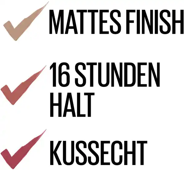 Bild 2 von Maybelline New York Lash Sensational Mascara Very Black Waterproof + Mini Super Stay Matte Ink Lippenstift 20 Pioneer