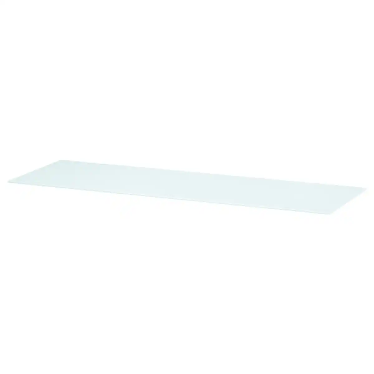 Bild 1 von BESTÅ Deckplatte, Glas weiß/hellgrün, 120x40 cm