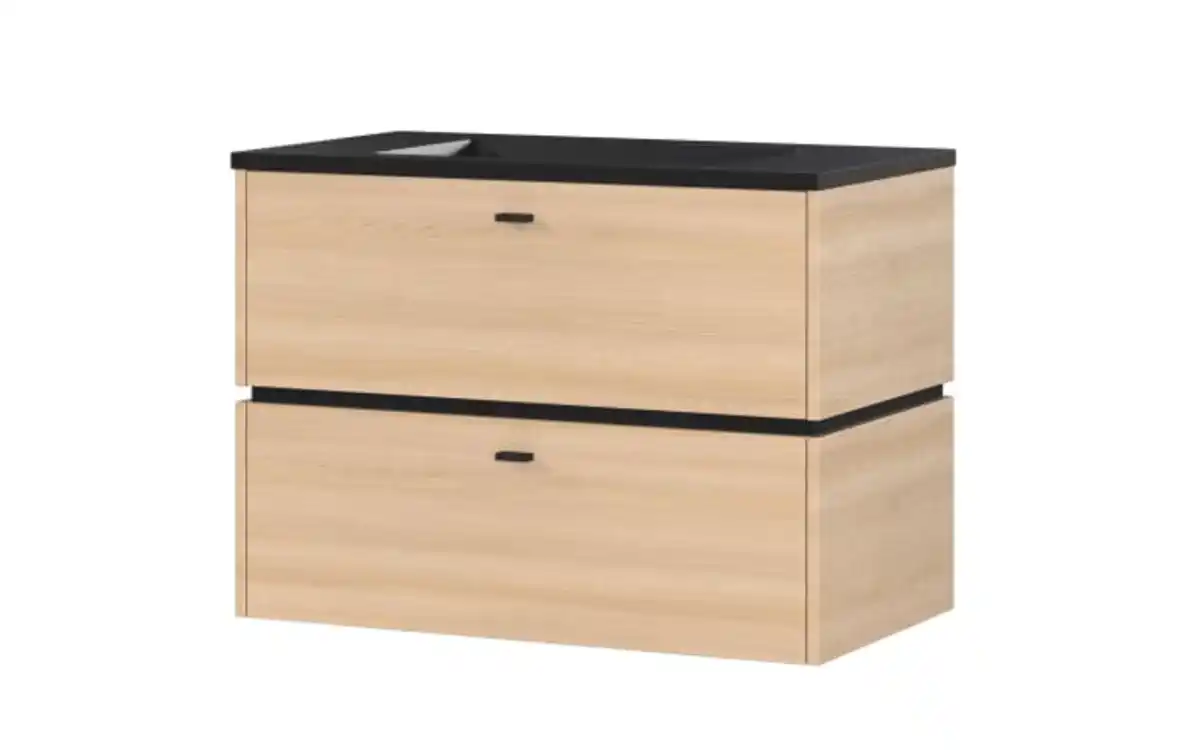 Bild 1 von Germania - Waschbeckenunterschrank Modesto, Eiche-Nachbildung, inkl. Waschbecken