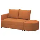 Bild 1 von LINDÅKRA 2er-Bettsofa, Knisa leuchtend orange
