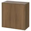 Bild 1 von EKET Schrank mit 2 Türen + 1 Boden, braun/Nussbaumnachbildung, 70x35x70 cm