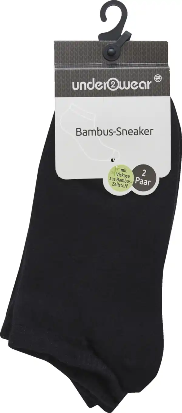 Bild 1 von under2wear Bambussneaker DP schwarz Gr. 35/39