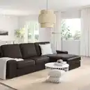 Bild 2 von KIVIK 3er-Sofa, mit Récamiere/Grann/Bomstad dunkelbraun