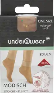 under2wear Modisches Söckchen Punkte make-up/petrol onesize