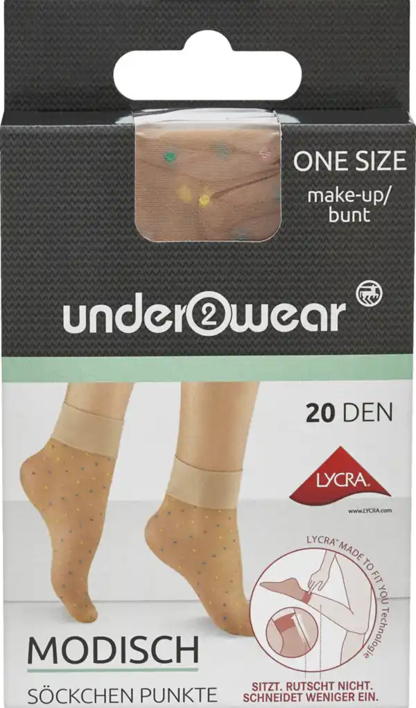 Bild 1 von under2wear Modisches Söckchen Punkte make-up/petrol onesize