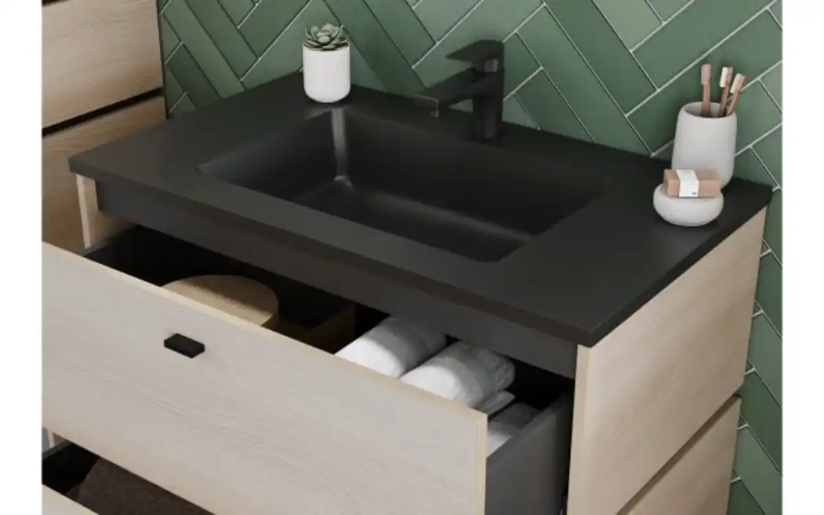 Bild 4 von Germania - Waschbeckenunterschrank Modesto, Eiche-Nachbildung, inkl. Waschbecken