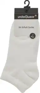 under2wear Im Schuh Socke unisex DP weiß Gr. 39/42