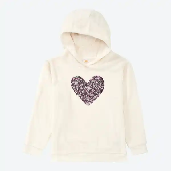 Bild 1 von Kinder-Mädchen-Fleeceshirt mit Pailletten-Applikation