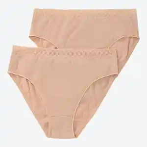 Damen-Rioslip mit dekorativer Taille, 2er-Pack