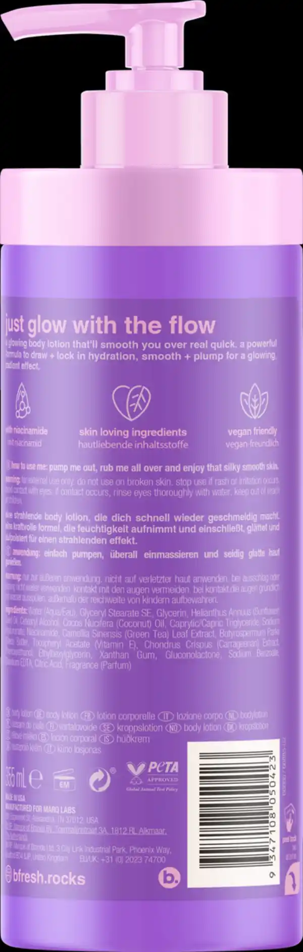 Bild 2 von b.fresh Körperlotion - time to glow up, 355 ml