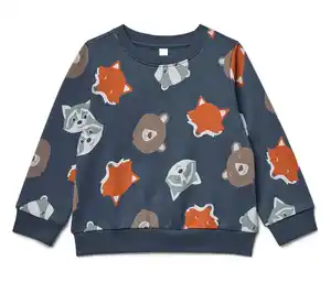 Kinder-Sweatshirt mit angerauter Innenseite, blau