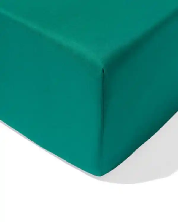 Bild 1 von Spannbettlaken 90x220 cm weiche Baumwolle mittelgrün