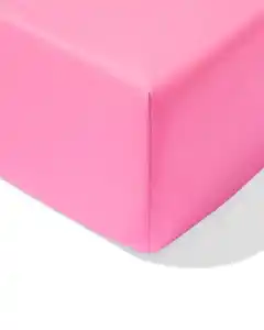 Spannbettlaken 160x200 cm weiche Baumwolle pink