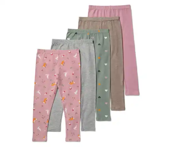 Bild 1 von 5 Kinder-Leggings, Waldtiere/Herzen