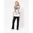 Bild 1 von VIA MILANO Shirt, langer 1/2-Arm Rundhalsausschnitt 95% ECOVERO™ Viskose figurumspielend