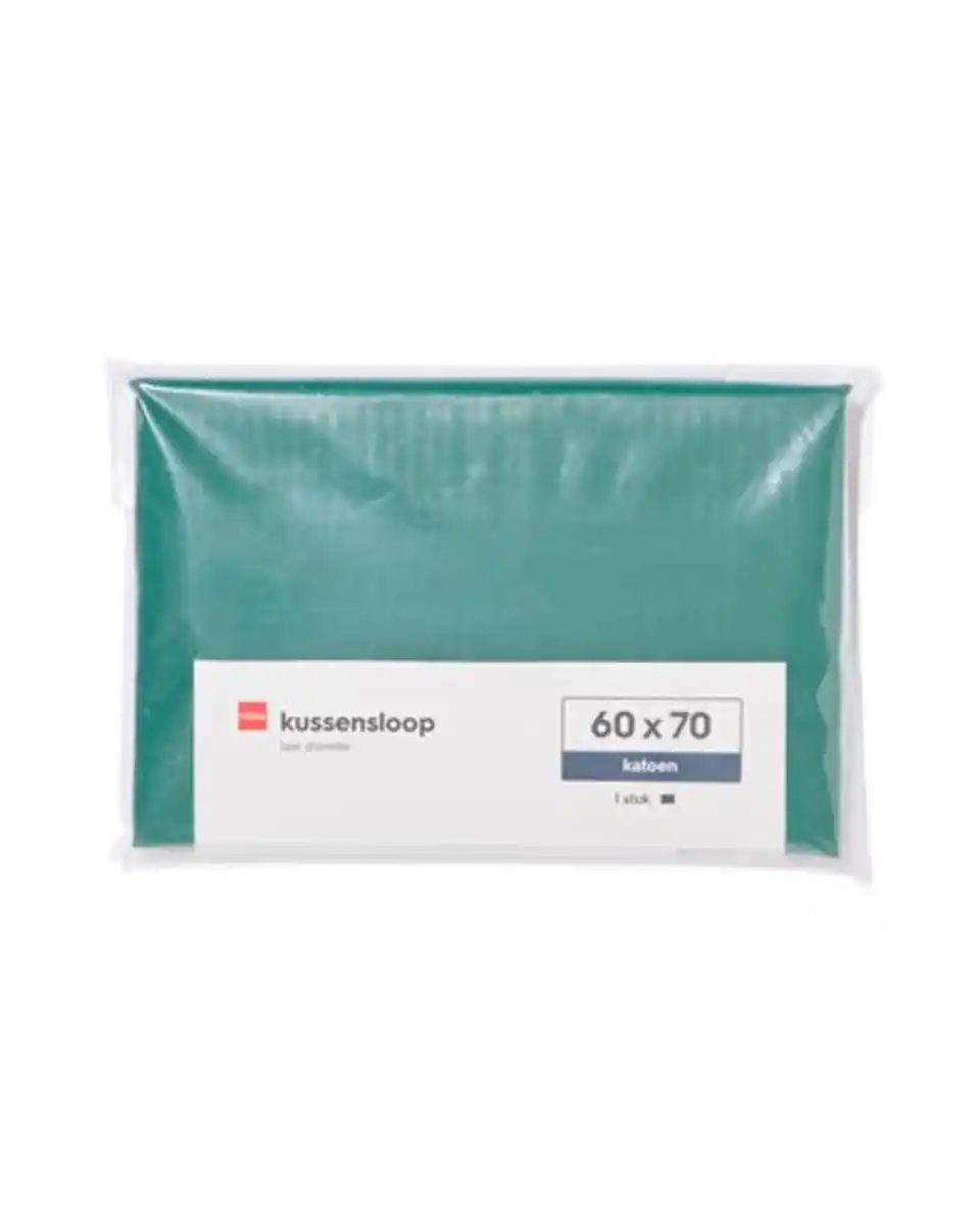 Bild 3 von Kopfkissenbezug 60x70 cm, weiche Baumwolle, mittelgrün