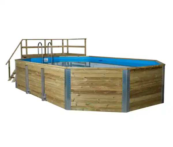 Bild 1 von Weka-Massivholz-Gartenpool inkl. Abdeckhaube, ca. 714 x 116 x 376 cm
