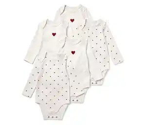 5 Baby-Bodys mit Mitwachsfunktion