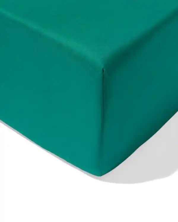 Bild 1 von Spannbettlaken 180x200 cm weiche Baumwolle mittelgrün