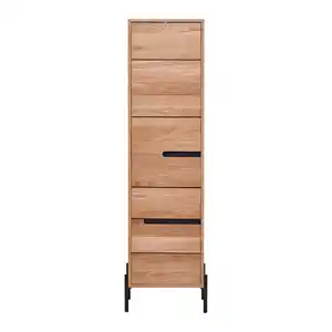 Hochschrank Avanto Eichefarben/Schwarz
