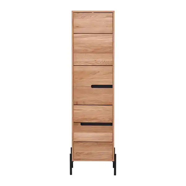 Bild 1 von Hochschrank Avanto Eichefarben/Schwarz
