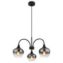 Bild 1 von Novel Hängeleuchte, Schwarz, Metall, Glas, 120 cm, Lampen & Leuchten, Innenbeleuchtung, Hängelampen, Pendelleuchten