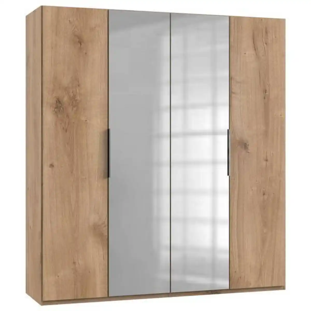 Bild 1 von Mid.you Drehtürenschrank Wimex Level 36A, Eiche, Holzwerkstoff, 2 Fächer, 200x216x58 cm, BQ - Bündnis für Qualität, Made in Germany, DIN EN ISO 9001, umfangreiches Zubehör erhältlich, in versc