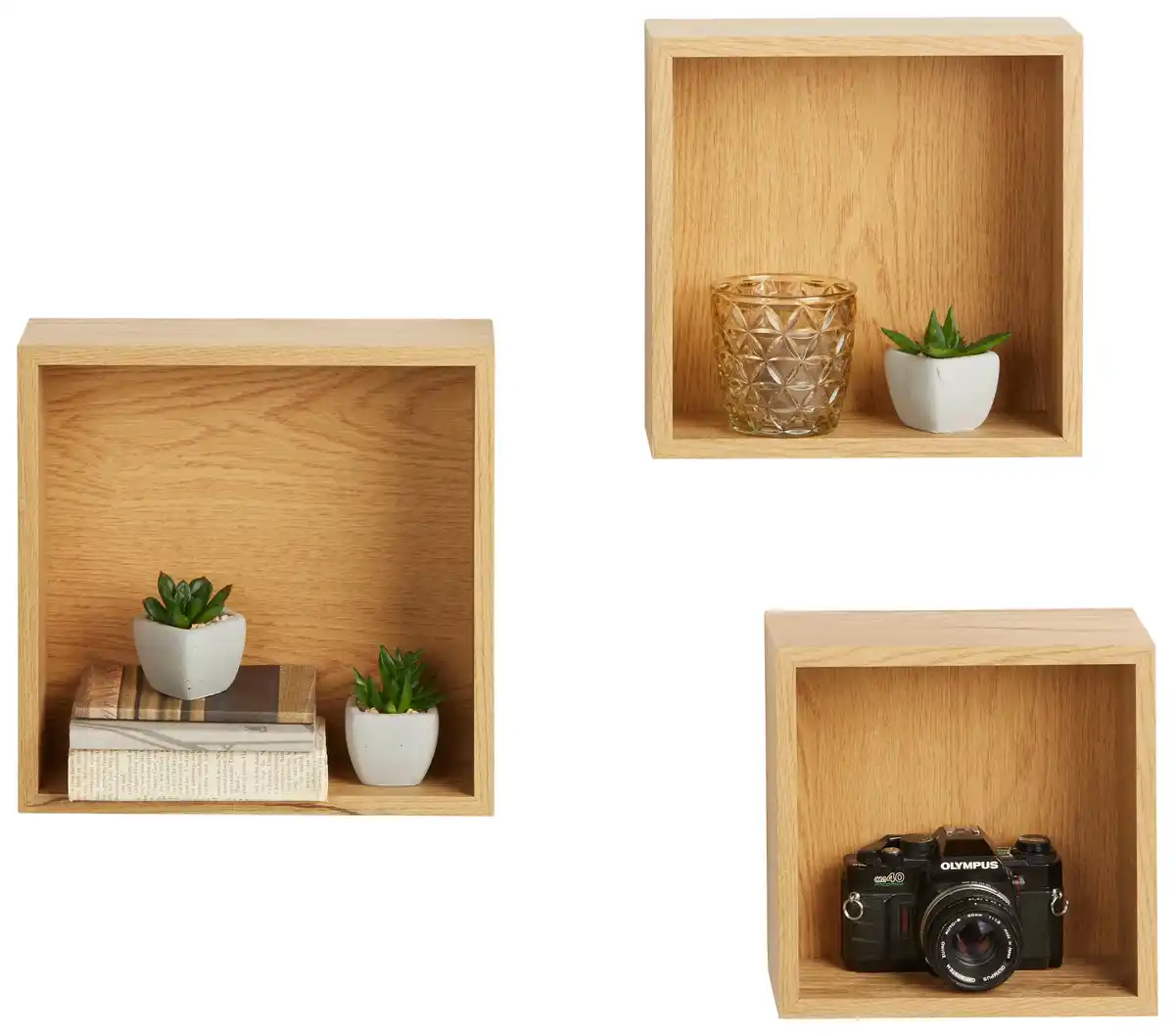 Bild 1 von Wandregalset in Eichefarben, Eichefarben