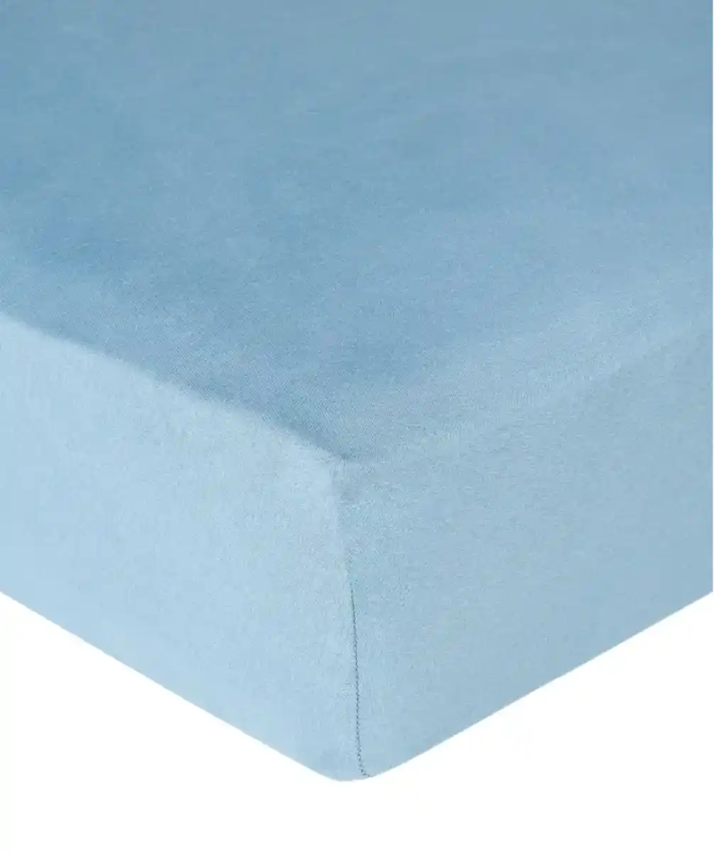 Bild 1 von Baumwoll-Spannbettlaken, hellblau