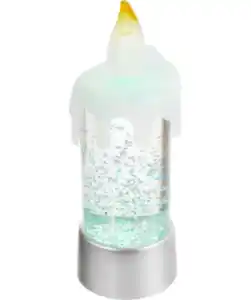 LED-Kerze Weihnachten, silber