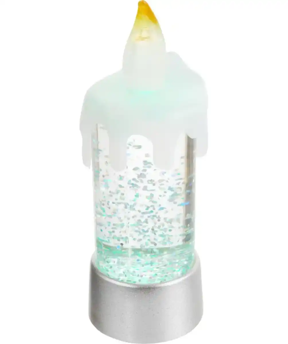 Bild 1 von LED-Kerze Weihnachten, silber