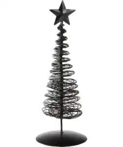 Deko-Tanne Weihnachten, schwarz