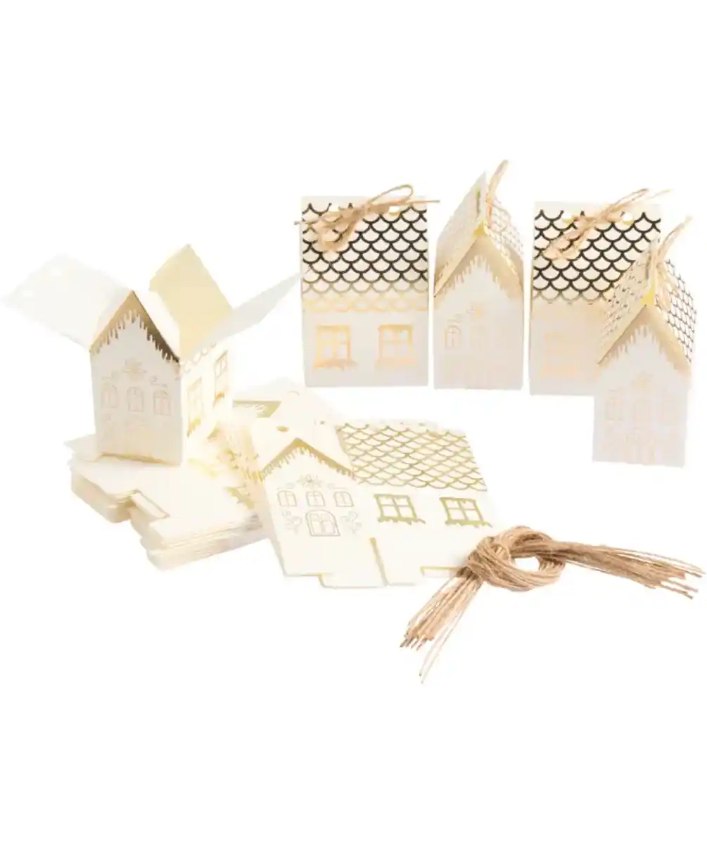 Bild 1 von Adventskalender Häuser, weiß