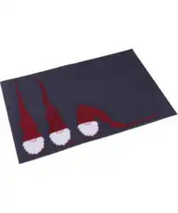 Fußmatte Weihnachten, dunkelgrau bedruckt