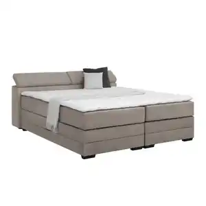 Boxspringbett Sevilla Graubraun ca. 180x200cm, Graubraun