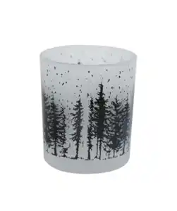 Teelichthalter Weihnachten, schwarz