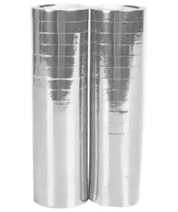 Luftschlangen Metallic, silber