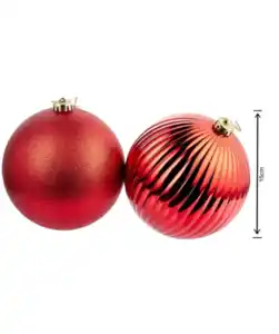XXL Christbaumkugeln, rot
