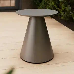 Gartenbeistelltisch Tobi 1 Dunkelgrau Aluminium, Dunkelgrau