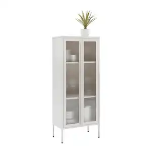 Vitrine Floyd Beige/Transparent, Beige, Transparent